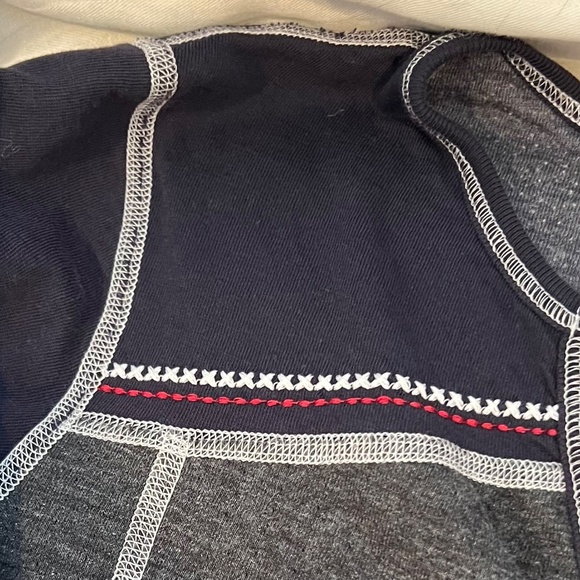 AlpNRock*Henley*Ski Patch*Embroidered*NavyGray*Women's Small - Picture 4 of 14